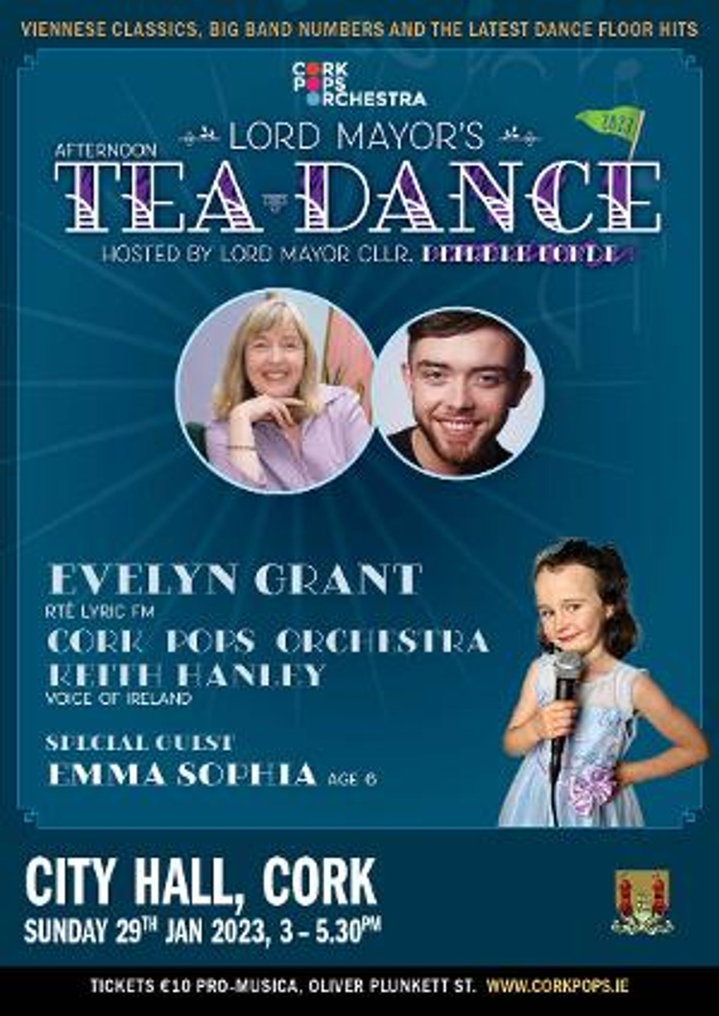 LORD MAYOR'S TEA DANCE To Take Place 29 January At City Hall, Cork  Image