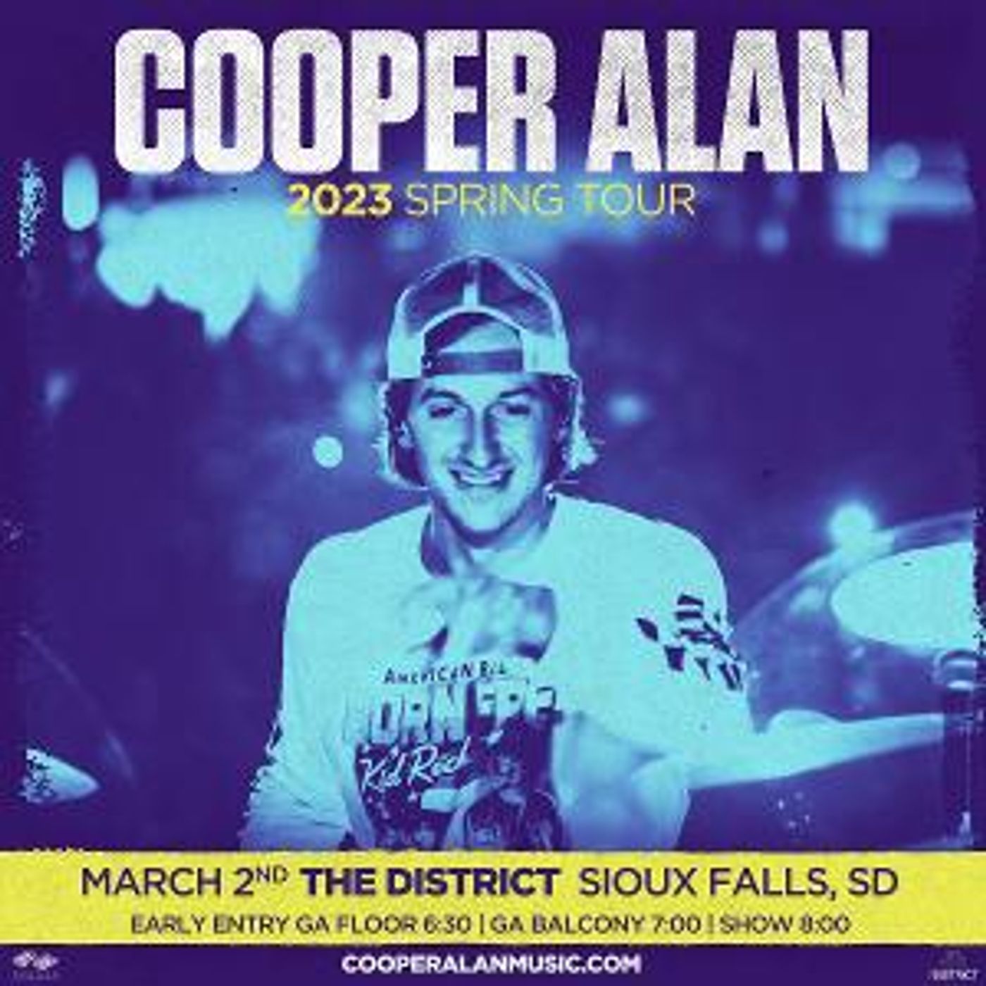 Cooper Alan Comes To The District In Sioux Falls This March  Image
