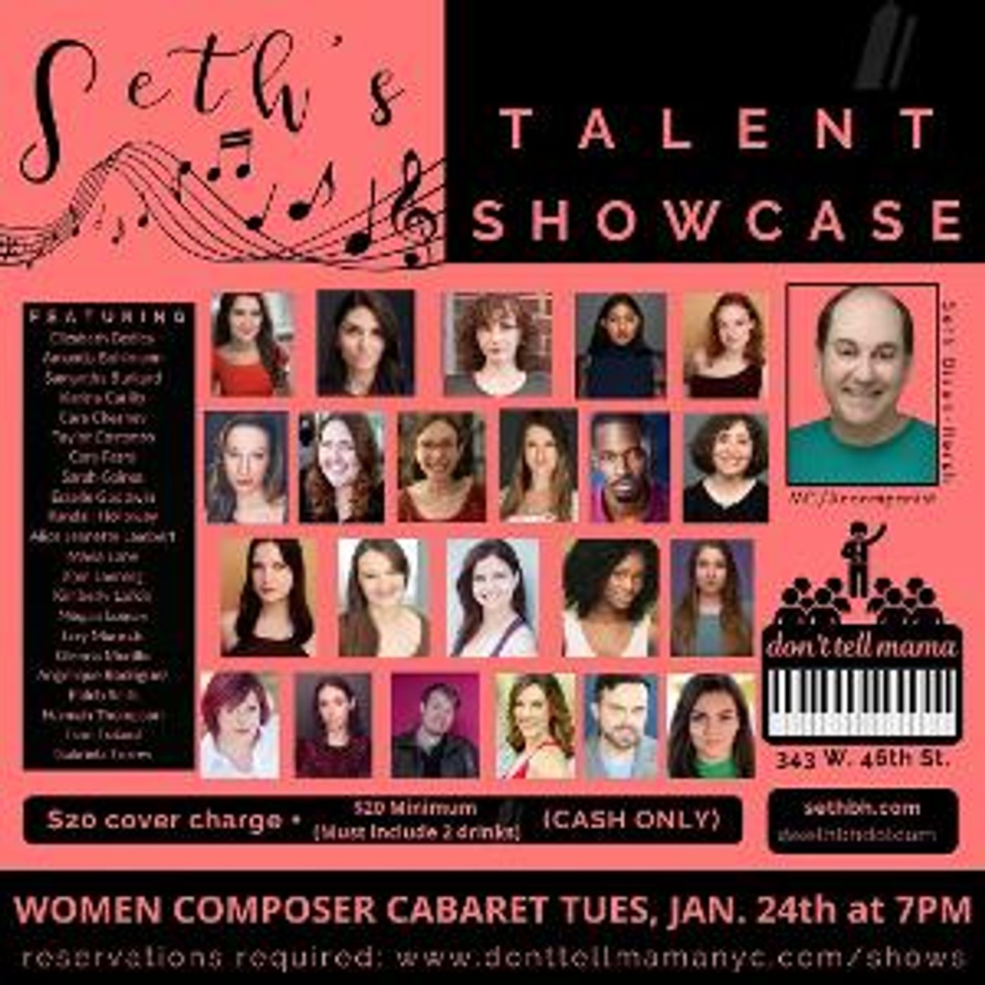 Seth Bisen-Hersh Will Present a Women Composer Cabaret at Don't Tell Mama This Month  Image