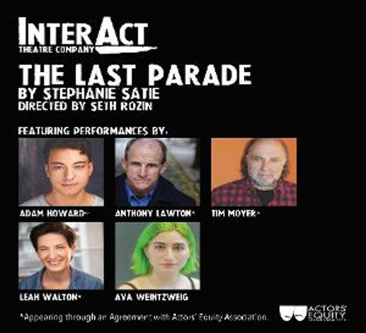 Cast and Speakers Announced For InterAct Theatre Company's World Premiere, THE LAST PARADE  Image