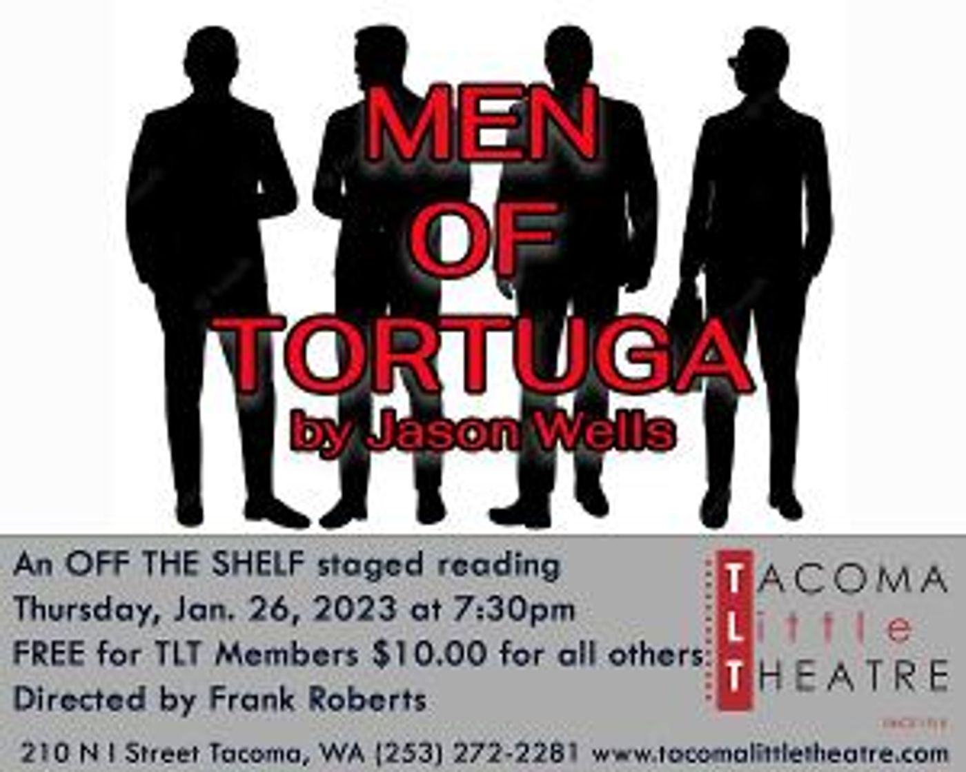 MEN OF TORTUGA Reading Will Be Presented at Tacoma Little Theatre  Image