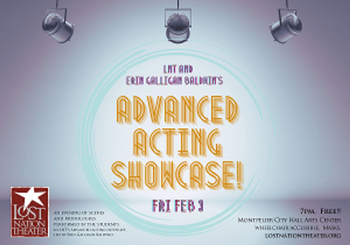 Lost Nation Theater Presents an Acting Showcase Next Month  Image