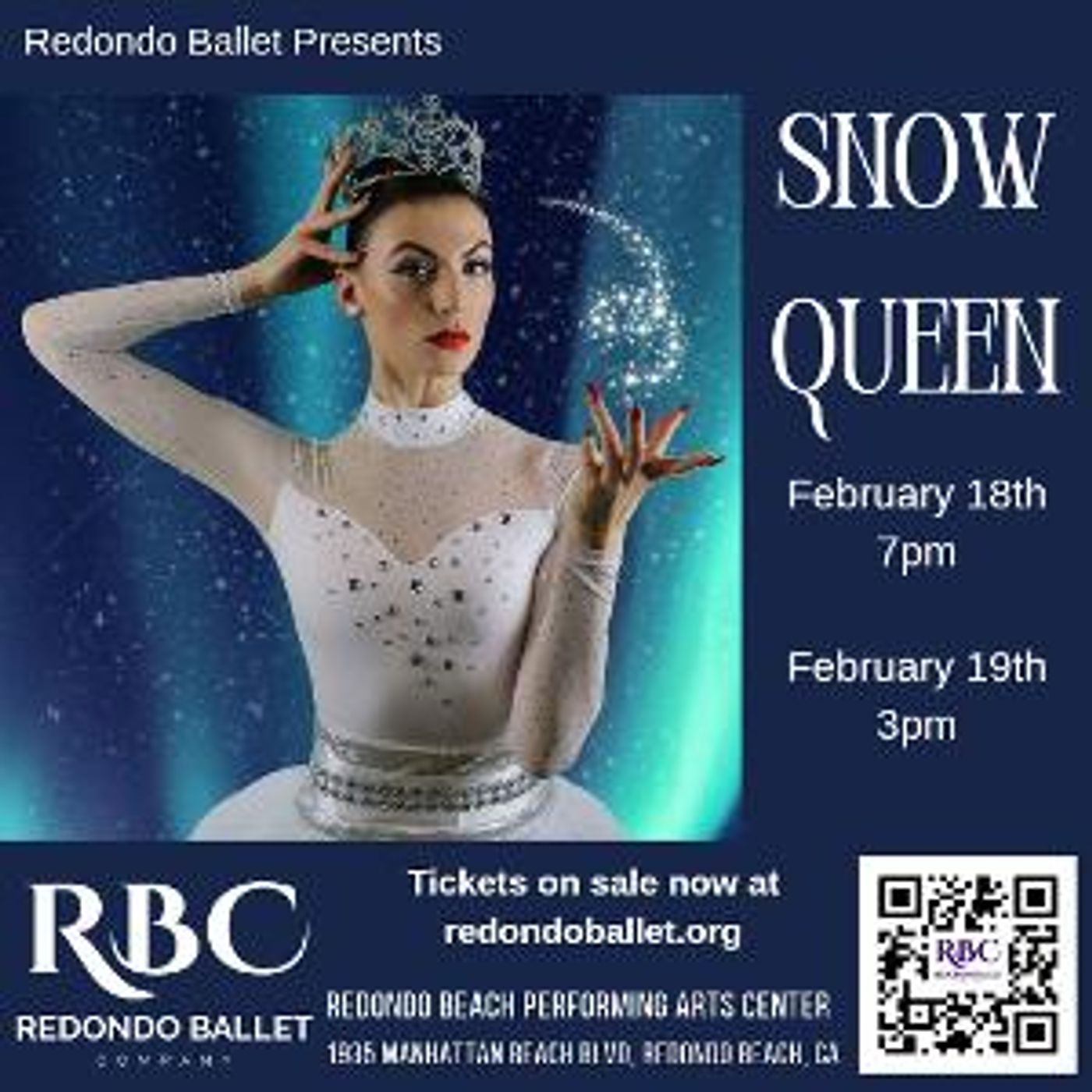 Redondo Ballet Presents SNOW QUEEN, February 18 & 19  Image