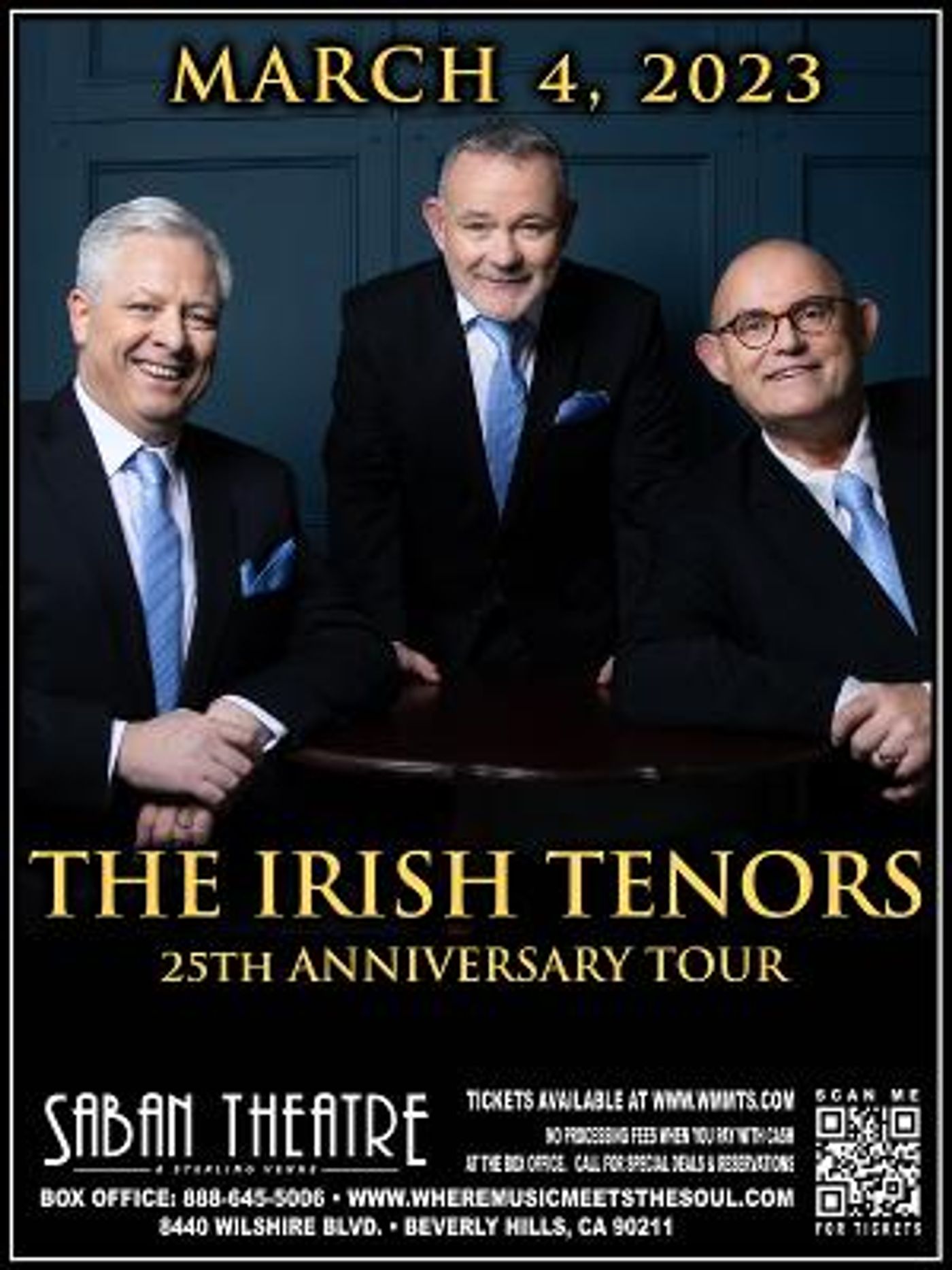 The Irish Tenors to Play Saban Theatre in March  Image