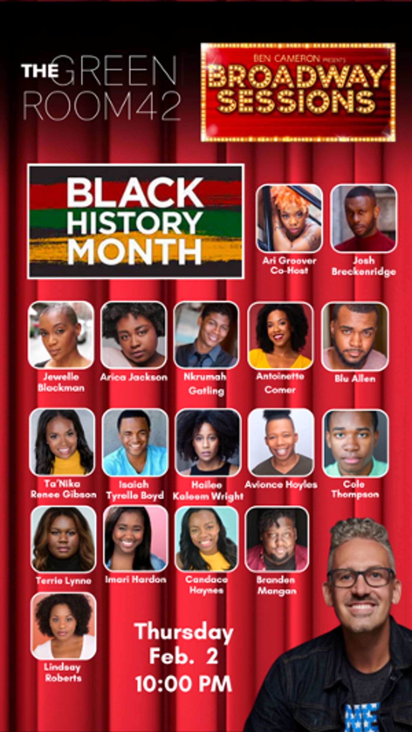 BROADWAY SESSIONS to Celebrate Black History Month in February  Image