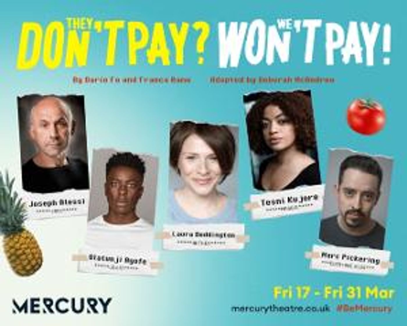 Mercury Theatre Announces Full Cast For THEY DON'T PAY? WE WON'T PAY!  Image
