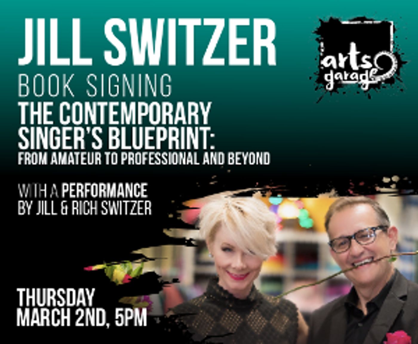 Arts Garage Reschedules Book Signing and Discussion With Jill Switzer  Image