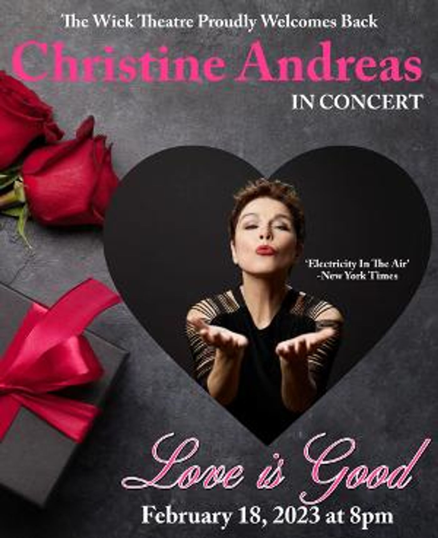 Christine Andreas' LOVE IS GOOD to Play The Wick This Month  Image