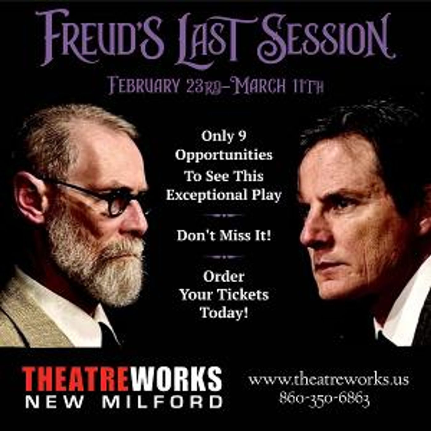 FREUD'S LAST SESSION Comes to TheatreWorks New Milford This Month  Image