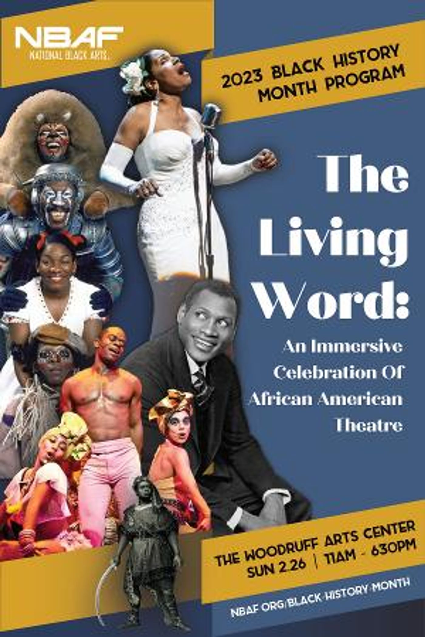 NBAF Announces 2023 Black History Month Program: THE LIVING WORD  Image