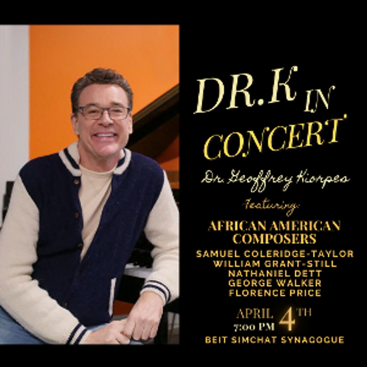 Pianist And Educator Dr. Geoffrey Kiorpes Presents An Evening Of 20th Century African American Composers, April 4  Image