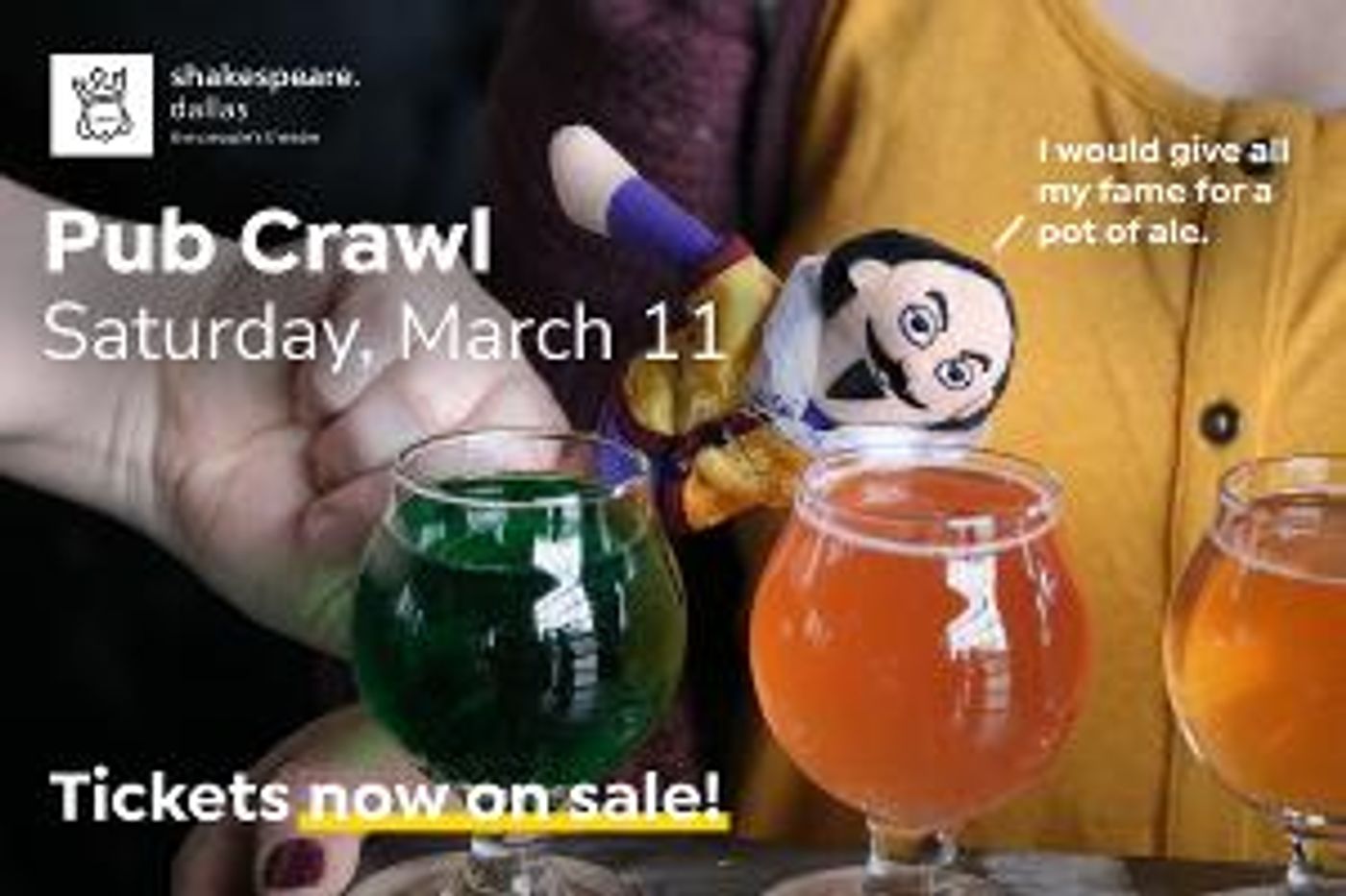 Shakespeare Dallas Will Host Pub Crawl Next Weekend  Image