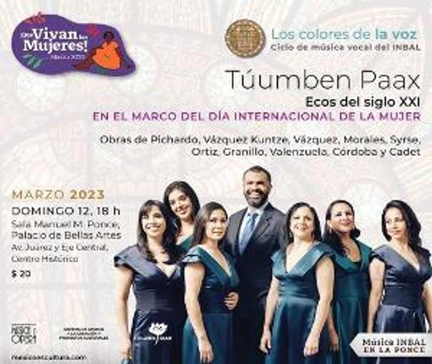 El Ensamble Femenino Túumben Paax Ofrecerá Ecos Del Siglo XXI En La Sala Manuel M. Ponce  Image
