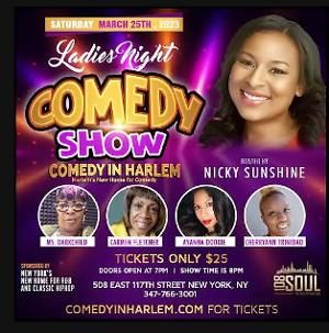 Comic Nicky Sunshine Hosts Ladies Night Showcase at Comedy In Harlem  Image