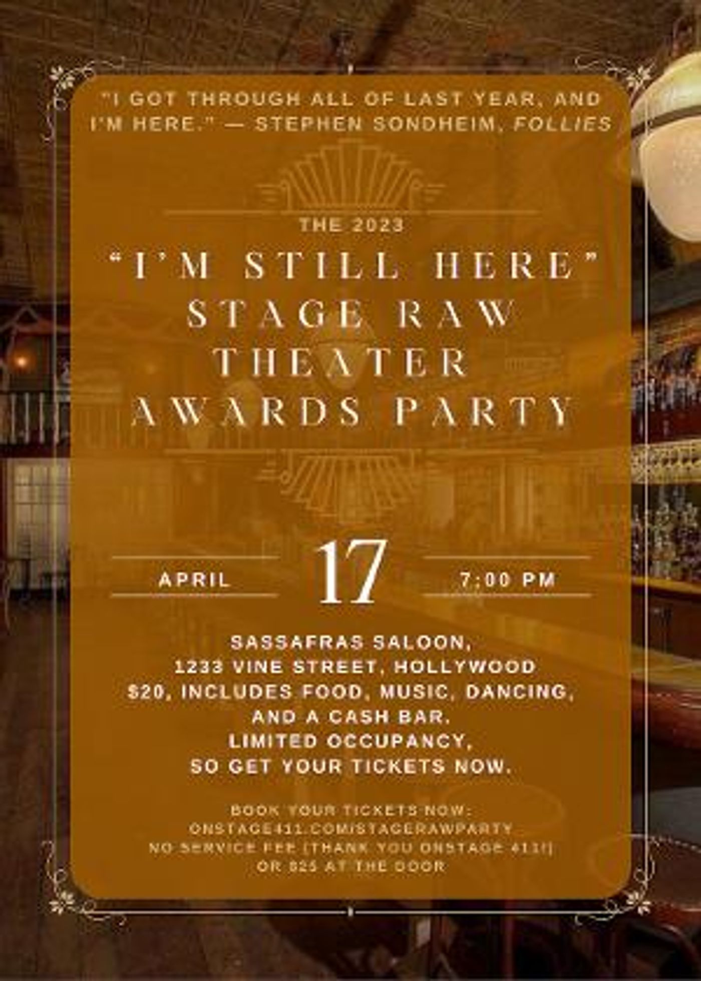 I'M STILL HERE Theater Awards Party To Celebrate 2023 Awards Recipients And Los Angeles Theatrical Community  Image