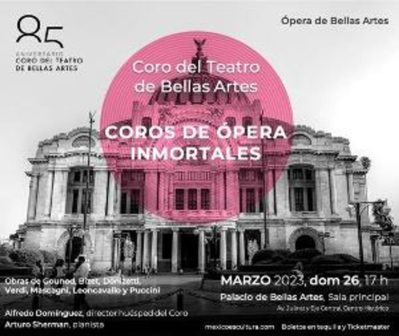 El Coro Del Teatro De Bellas Artes Celebra 85 Años De Vida  Image