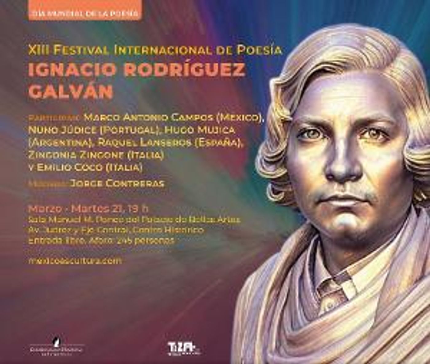 El Inbal Celebrará El Día Mundial De La Poesía Con El XIII Festival Internacional De Poesía Ignacio Rodríguez Galván  Image
