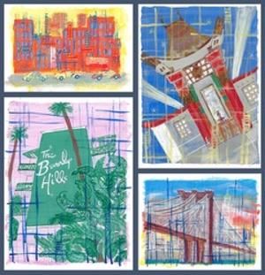 Actors Theatre Of Indiana's MR. CONFIDENTIAL Uses Original Paintings For Backdrops  Image