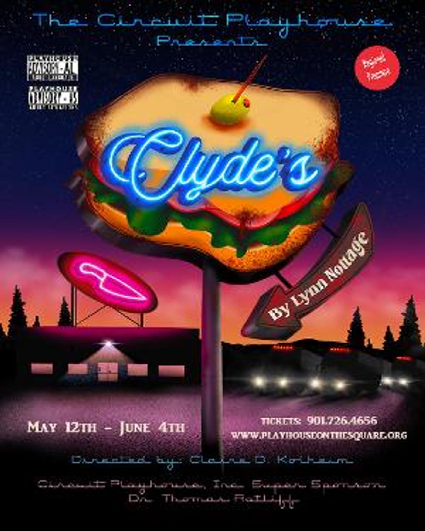 CLYDE'S Takes The Circuit Playhouse Stage  Image