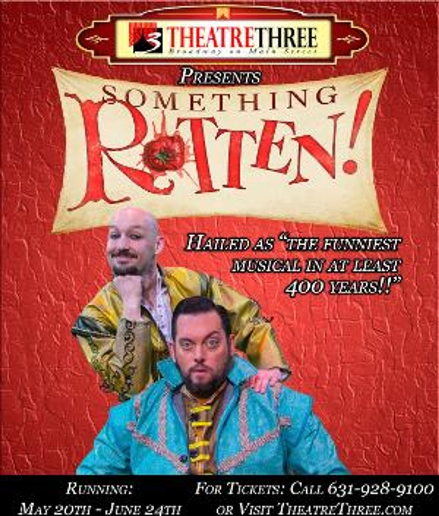 Theatre Three Presents SOMETHING ROTTEN! Next Month  Image