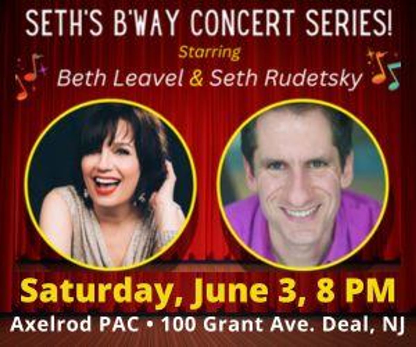 Axelrod PAC to Host Pride Events, SETH'S BROADWAY CONCERT SERIES with Seth Rudetsky and Beth Leavel  Image