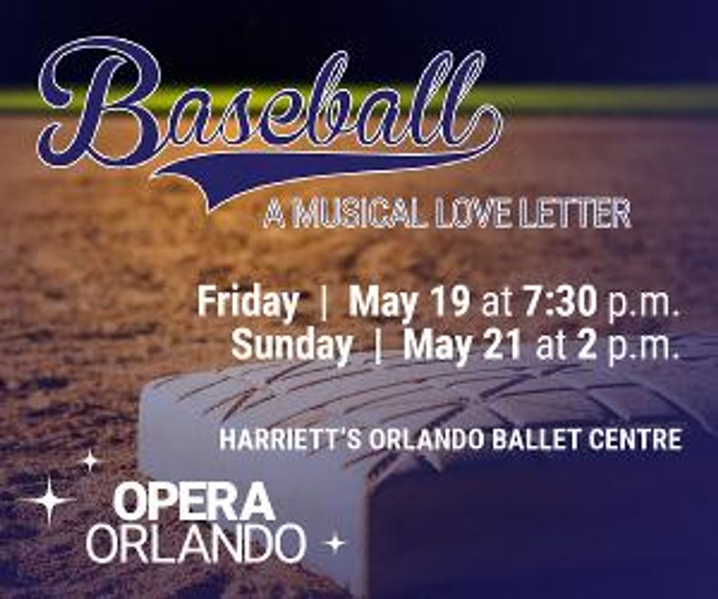 Opera Orlando To Present BASEBALL: A MUSICAL LOVE LETTER, May 19 & 21  Image