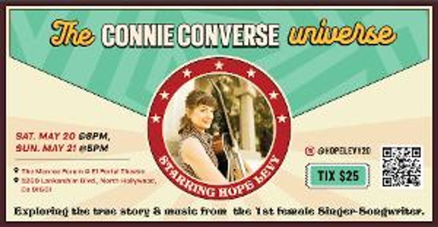 THE CONNIE CONVERSE UNIVERSE To Play Monroe Forum At The El Portal Theatre This Month  Image