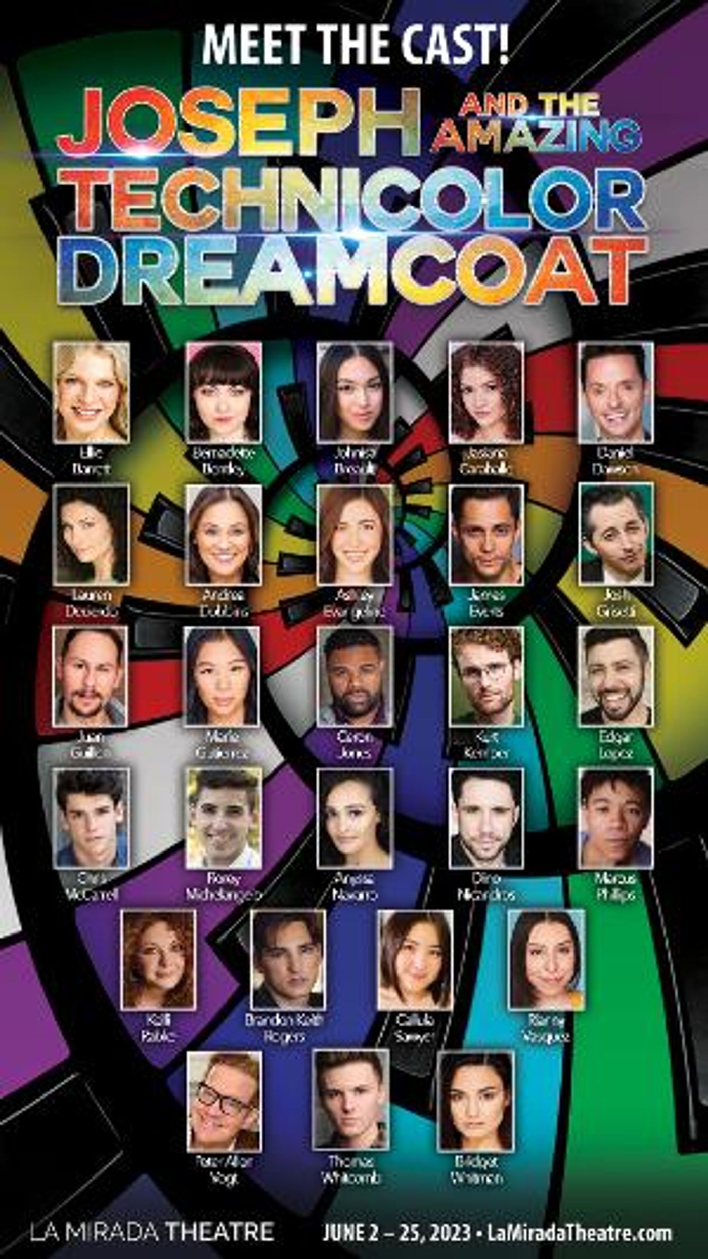 Cast Revealed For JOSEPH AND THE AMAZING TECHNICOLOR DREAMCOAT At La Mirada Theatre For The Performing Arts  Image