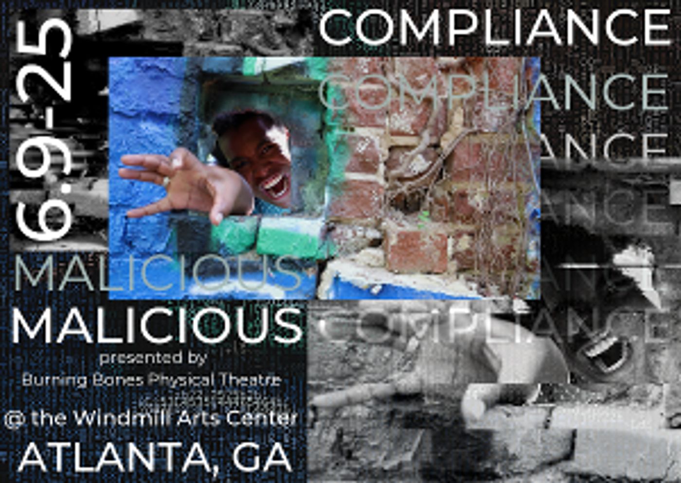 MALICIOUS COMPLIANCE Will Be Performed by Burning Bones Physical Theatre  Image