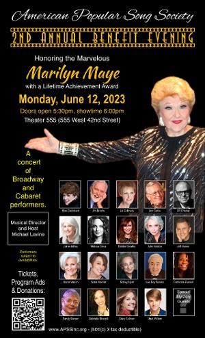 Tovah Feldshuh Joins The American Popular Song Society To Celebrate Marilyn Maye  Image