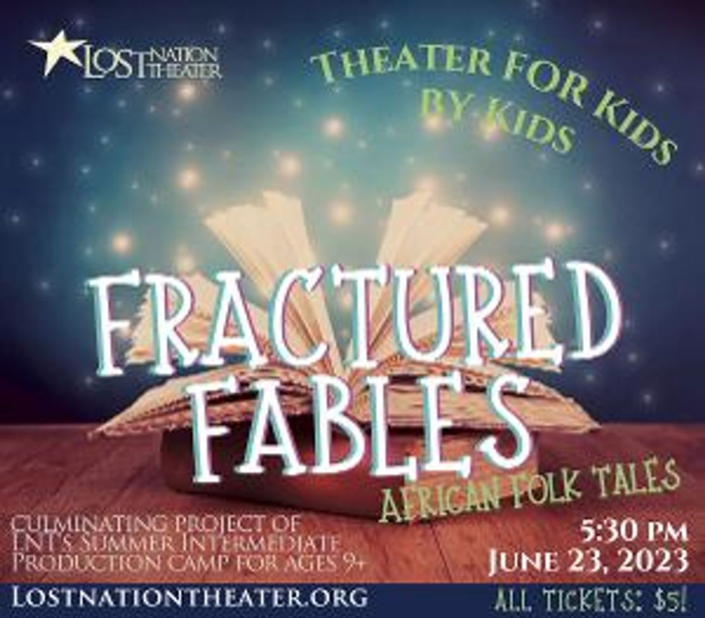 FRACTURED FABLES- AFRICAN TALES Comes to Lost Nation Theater  Image
