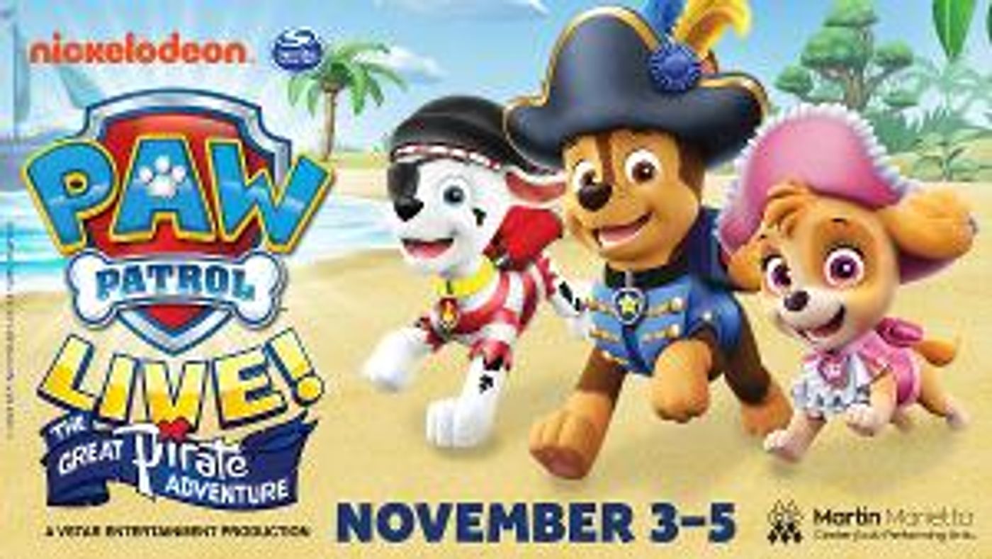 PAW Patrol Live! THE GREAT PIRATE ADVENUTRE Is Returning To Raleigh November 3-5  Image