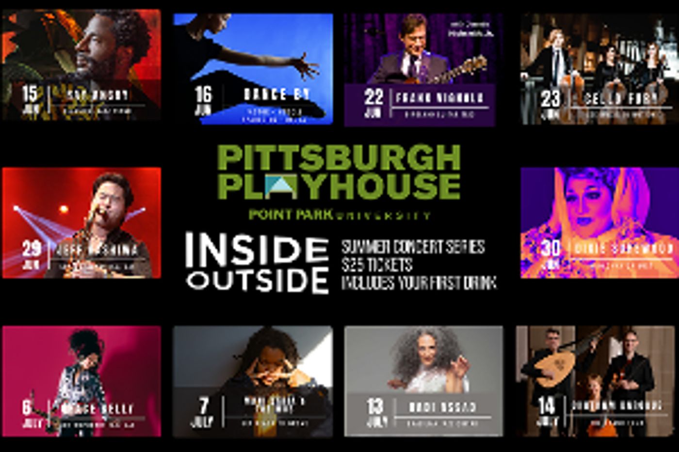 Pittsburgh's Own Local Talent To Perform All Summer At The Pittsburgh Playhouse INSIDE/OUTSIDE  Image
