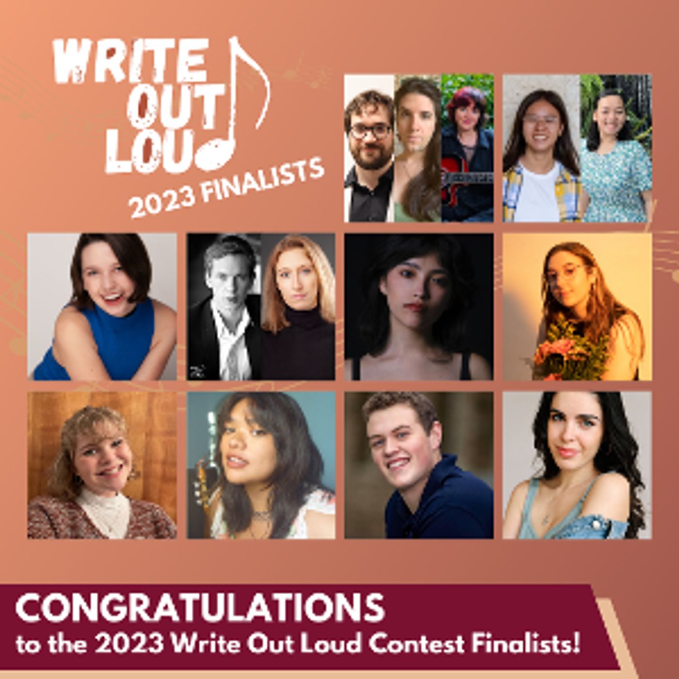 Finalists Announced For The 2023 WRITE OUT LOUD CONTEST  Image