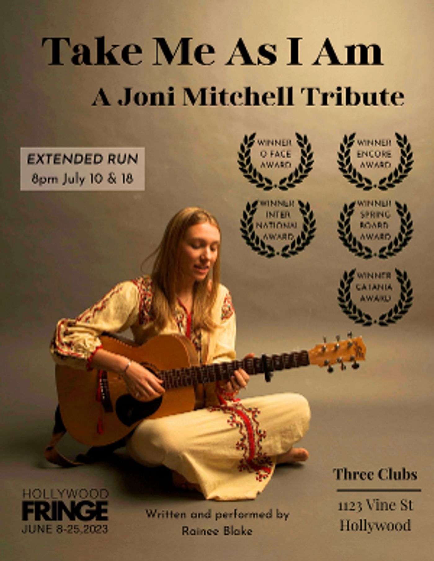 TAKE ME AS I AM: A JONI MITCHELL TRIBUTE Takes The Stage Once More At The Hollywood Fringe​​​​​​​  Image