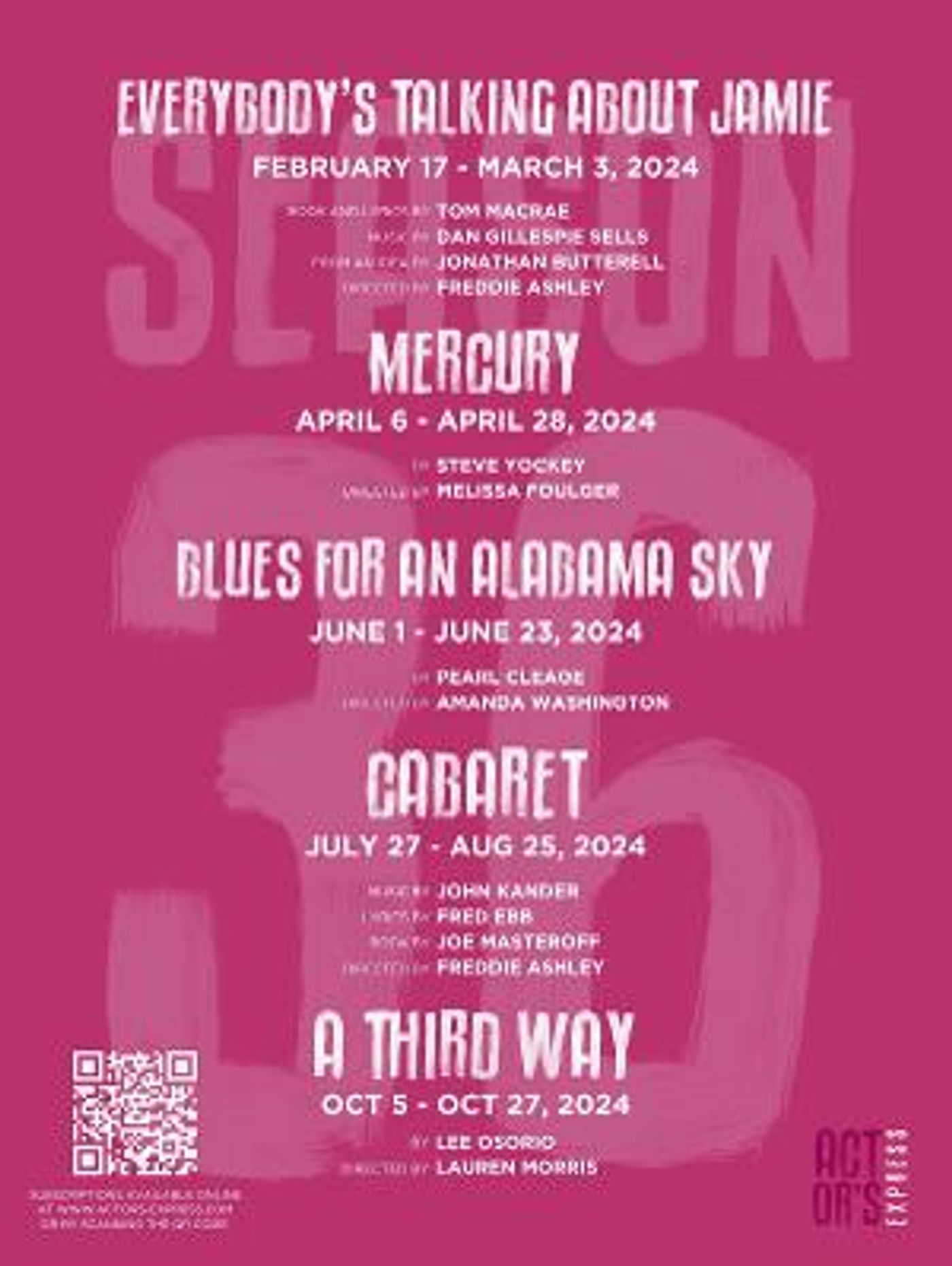 Actor's Express Announces Season 36 Featuring EVERYBODY'S TALKING ABOUT JAMIE And More  Image