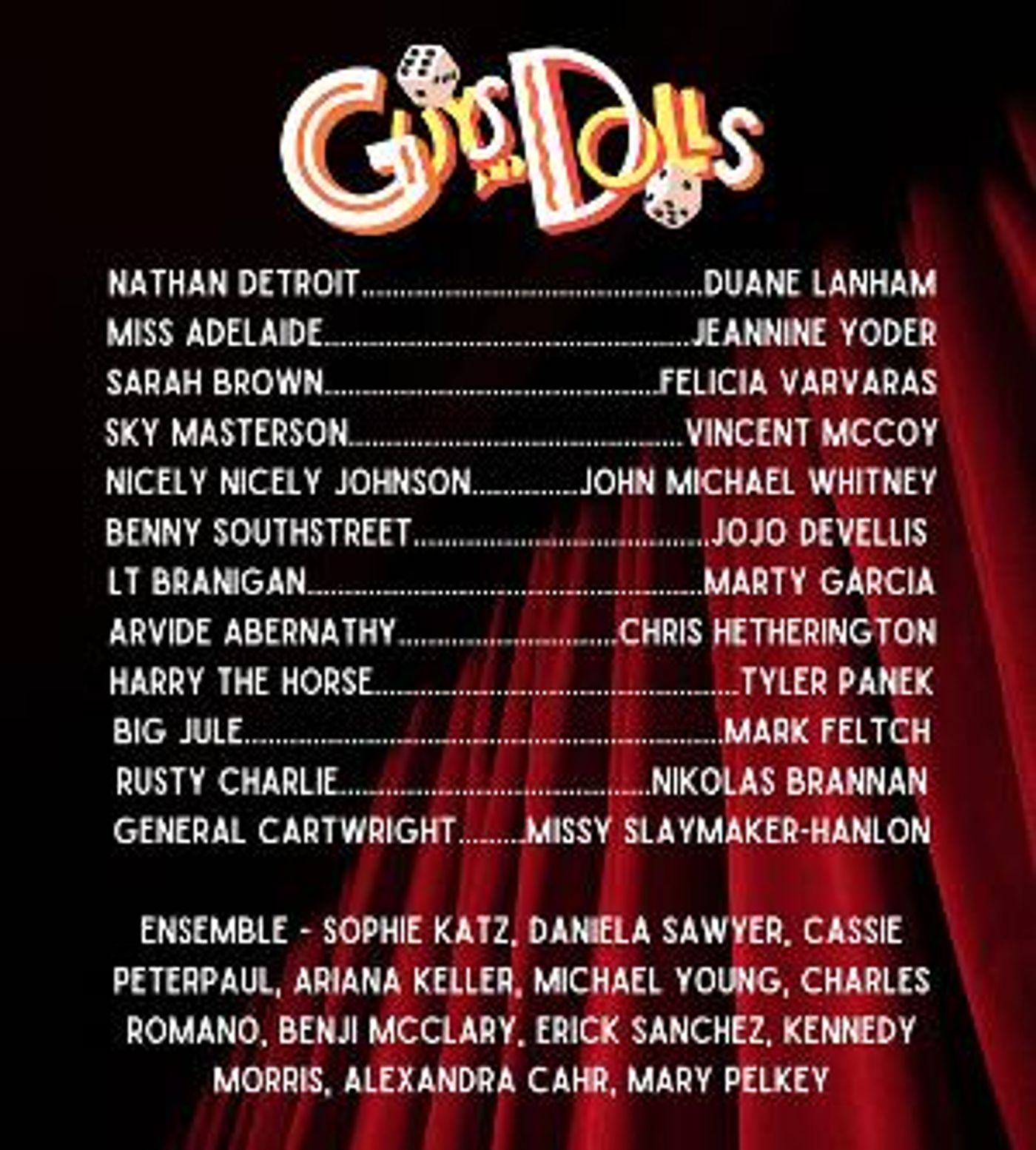 Downtown Cabaret Theatre Presents GUYS AND DOLLS  Image
