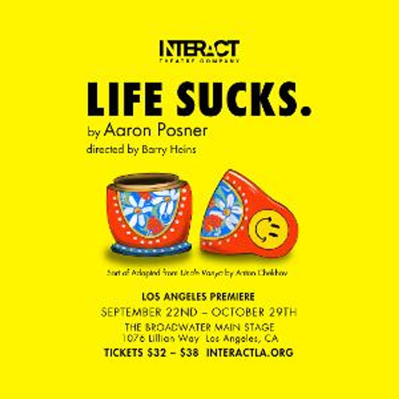 Los Angeles Premiere of LIFE SUCKS. by Aaron Posner Comes to The Broadwater Main Stage  Image