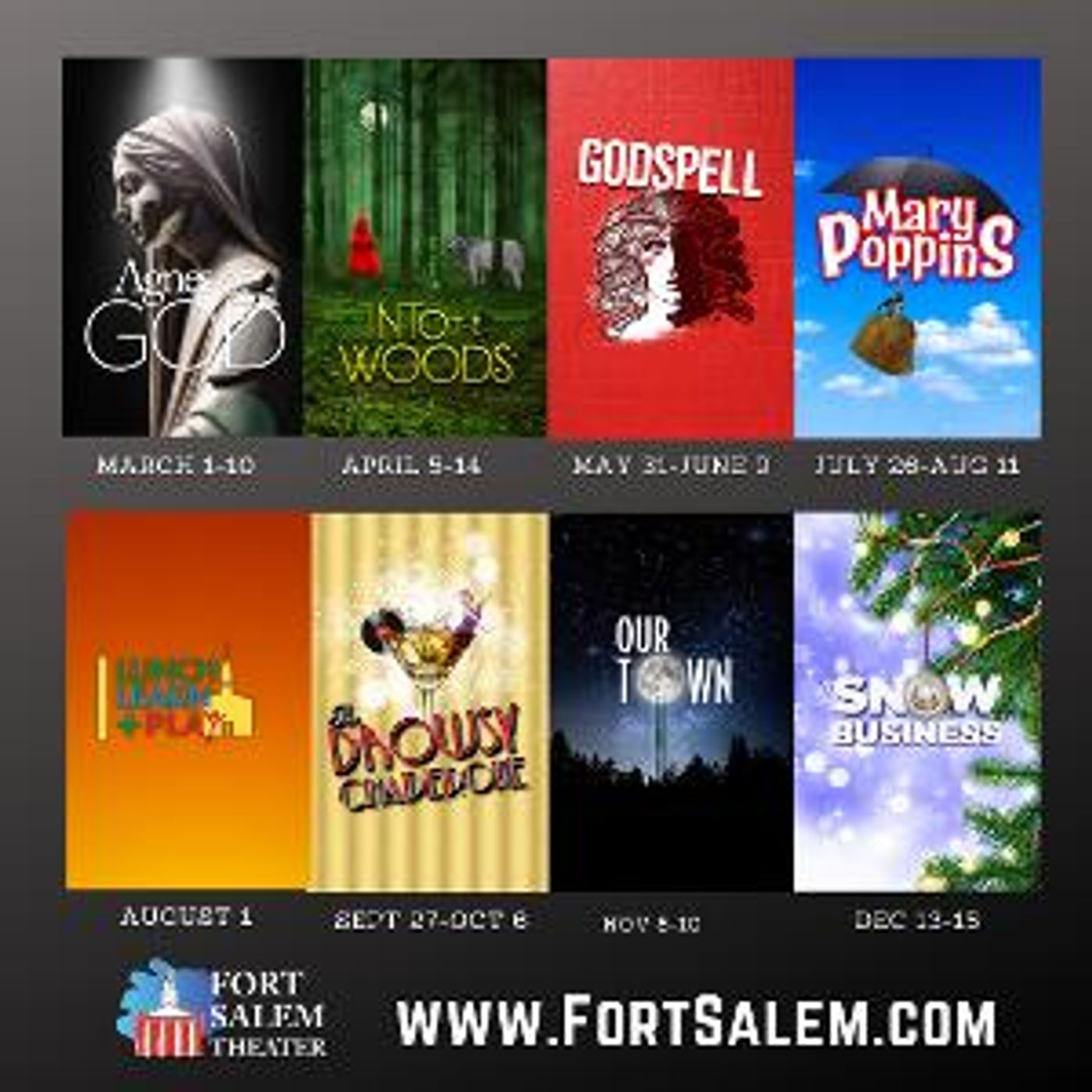 Fort Salem Theater Unveils Spectacular 2024 Season Lineup: A Theatrical Extravaganza Awaits!  Image