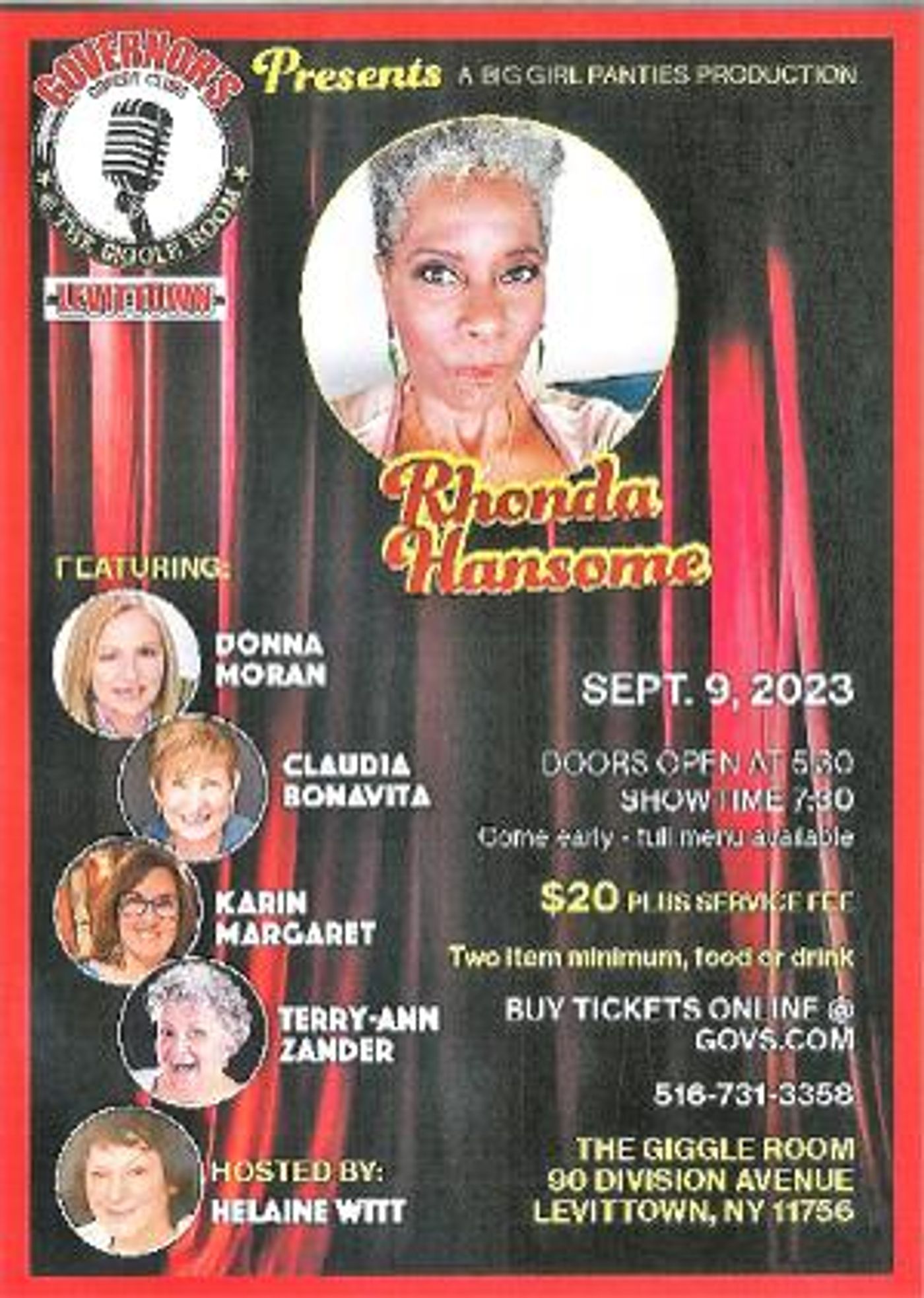 Comic Rhonda Hansome Will Headline at Governors Comedy Club  Image