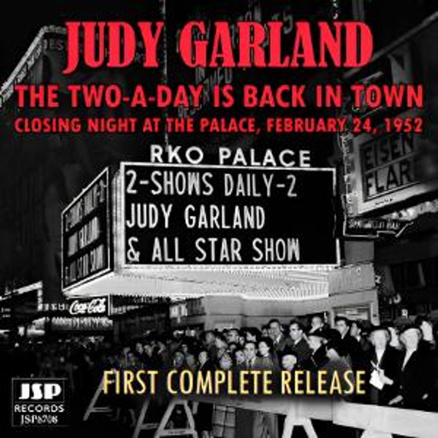 JSP Records to Issue Judy Garland's 1952 NY Palace Closing Night  Image
