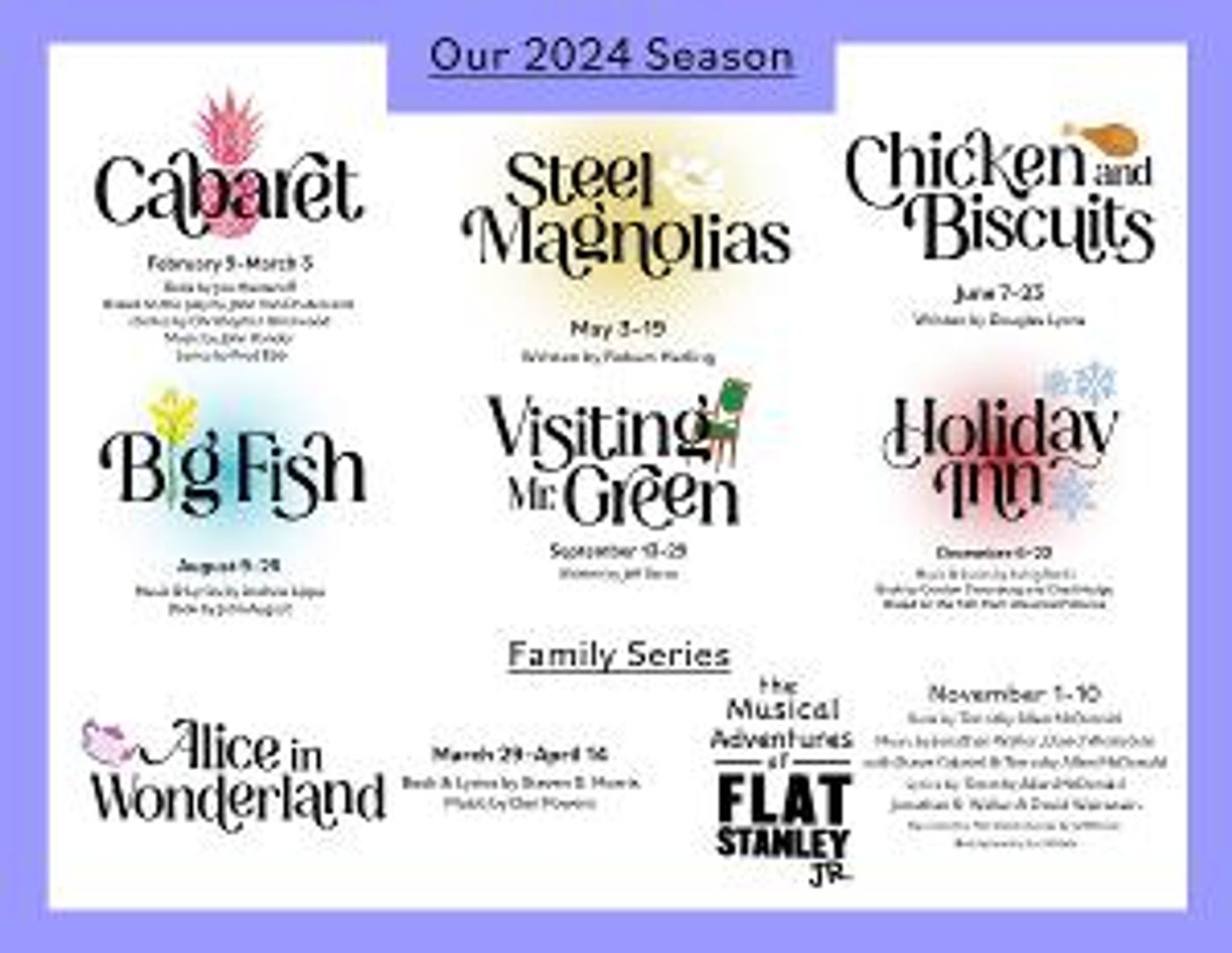 Theatre Arlington Reveals CABARET, STEEL MAGNOLIAS And More For 2024 Season  Image