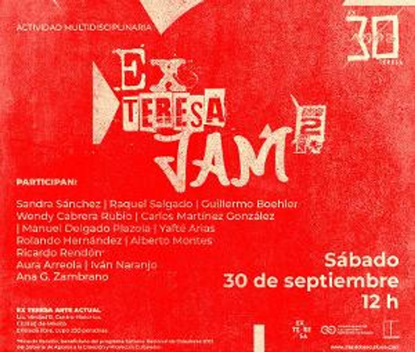 Con Actividades Interdisciplinarias, Ex Teresa Arte Actual Continúa La Celebración De Su XXX Aniversario  Image