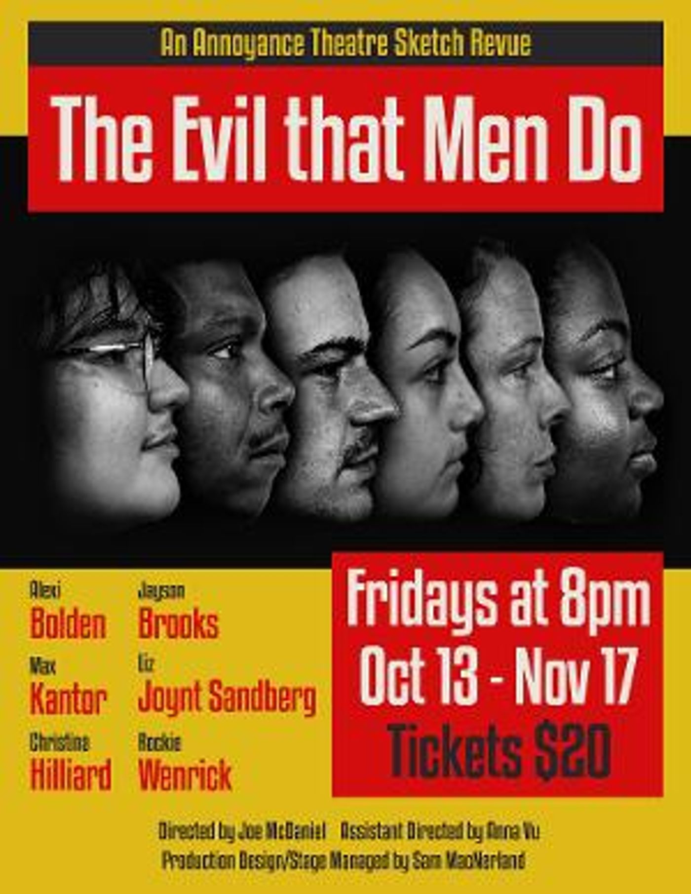 The Annoyance Theatre to Present THE EVIL THAT MEN DO Beginning in October  Image