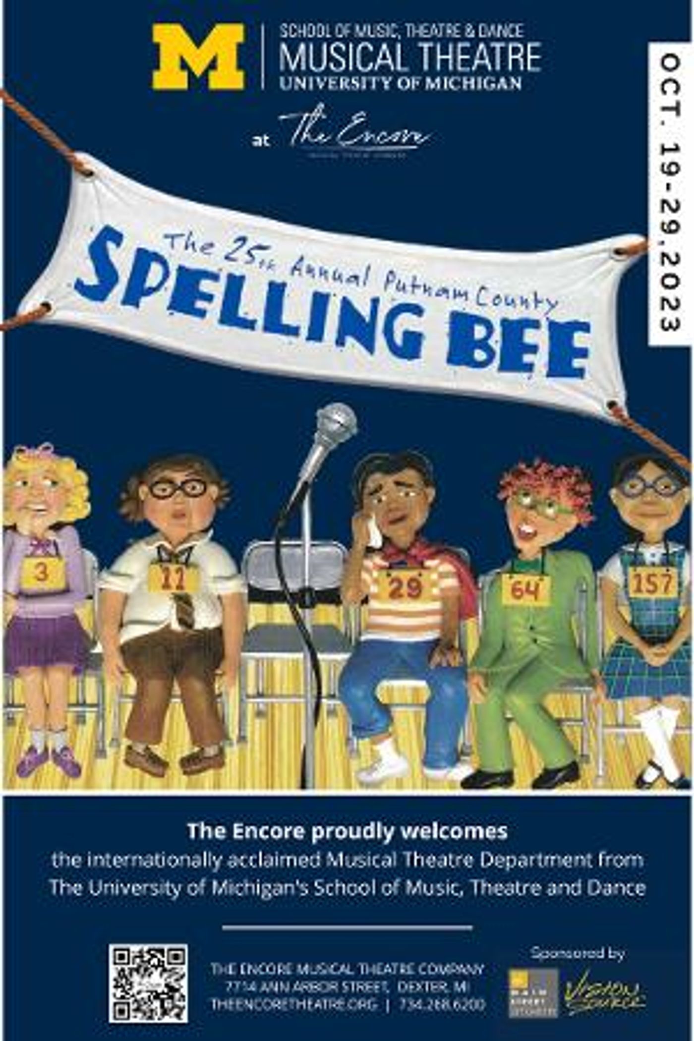 The University Of Michigan's Musical Theatre Department And The Encore Musical Theatre Join Forces For THE 25TH ANNUAL PUTNAM COUNTY SPELLING BEE  Image
