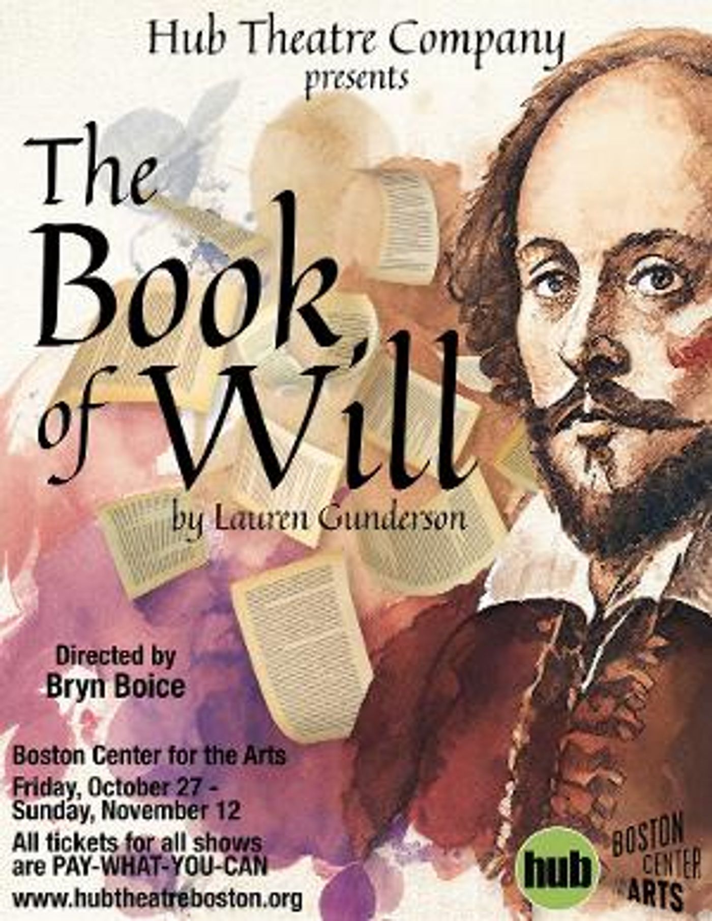 Bryn Boice Directs THE BOOK OF WILL With Hub Theatre  Image