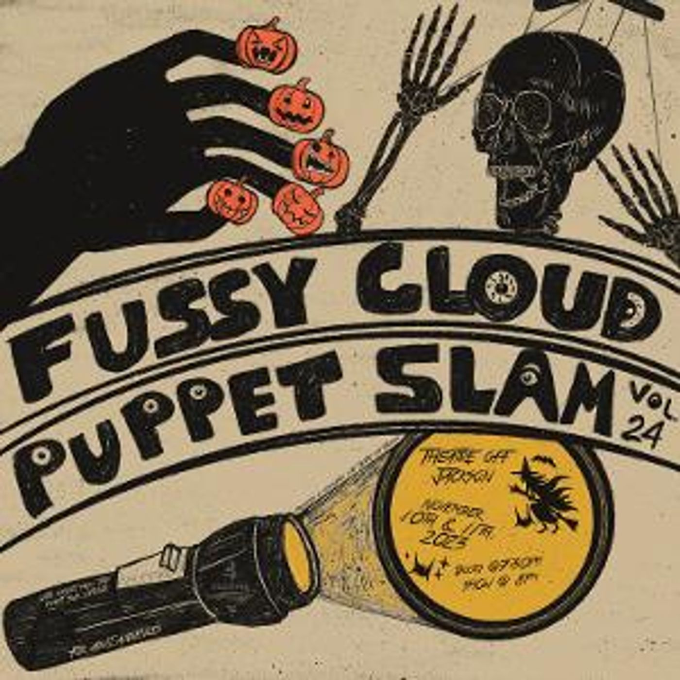 Post-Halloween Spookiness Abounds At FUSSY CLOUD PUPPET SLAM VOL 24 - “THAT'S PRETTY DARK…”  Image