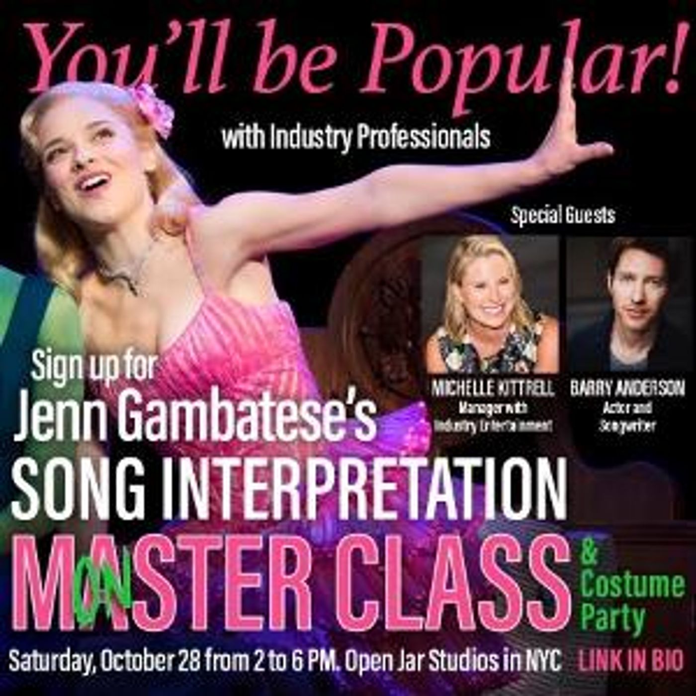 Broadway's Jenn Gambatese to Hold Song Interpretation Master Class This Month  Image