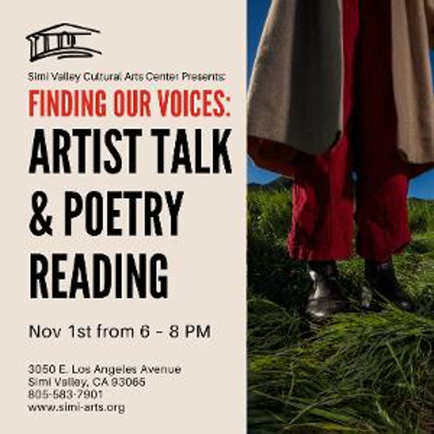 Simi Valley Cultural Arts Center to Present FINDING OUR VOICES: A NIGHT OF THE ARTS in November  Image