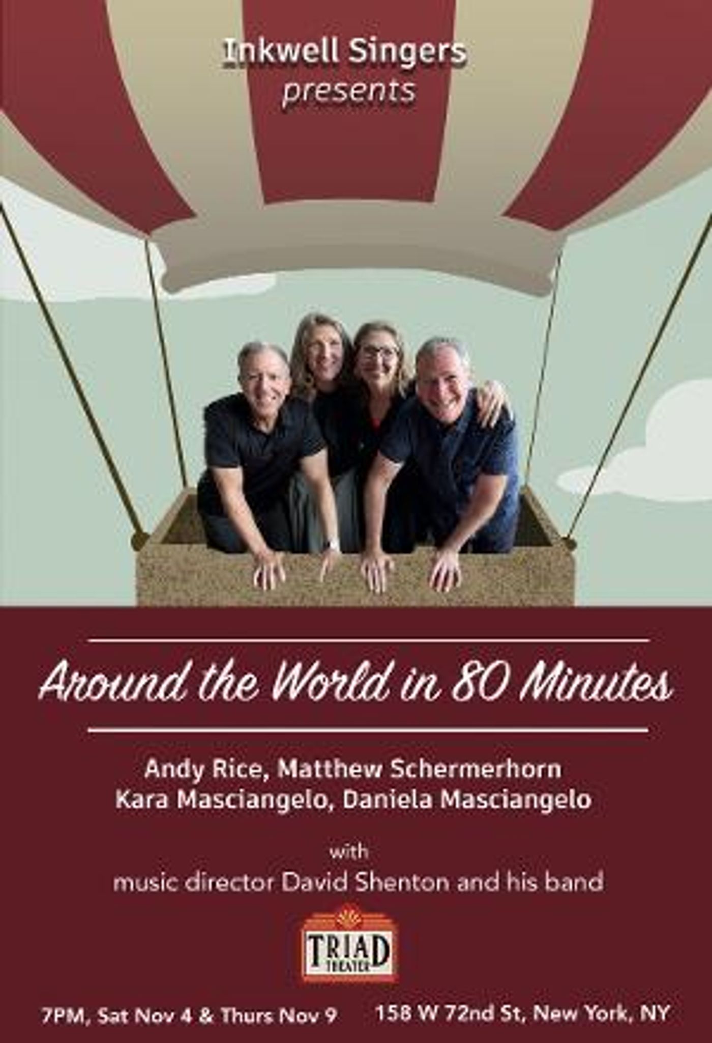 Inkwell Singers Will Debut AROUND THE WORLD IN EIGHTY MINUTES at the Triad  Image